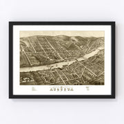 Augusta Vintage Map 1878