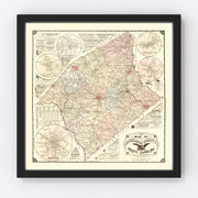 Anderson County Vintage Map 1897
