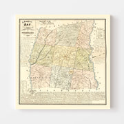 map of Laurens Count