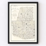 Paulding County Vintage Map 1896