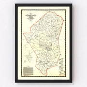 Jefferson County Vintage Map 1879