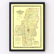 Whitfield County Vintage Map 1879