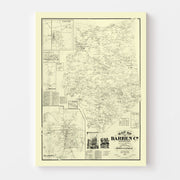 map of Barren County