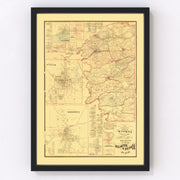 Boyle County Vintage Map 1876