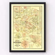 Bedford County Vintage Map 1878