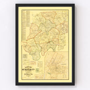 Sumner County Vintage Map 1878