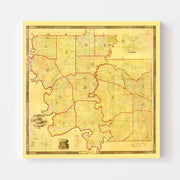 map of Greene County