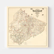 map of Yazoo County