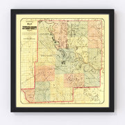 Jefferson County Vintage Map 1872