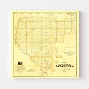 map of Catahoula Par