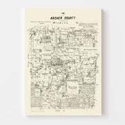 map of Archer County