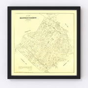 Bastrop County Vintage Map 1879