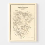map of Blanco County