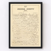 Briscoe County Vintage Map 1897