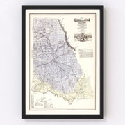 Brown County Vintage Map 1876