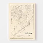 map of Calhoun Count