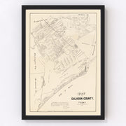 Calhoun County Vintage Map 1879