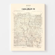 map of Callahan Coun