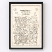 Collin County Vintage Map 1881