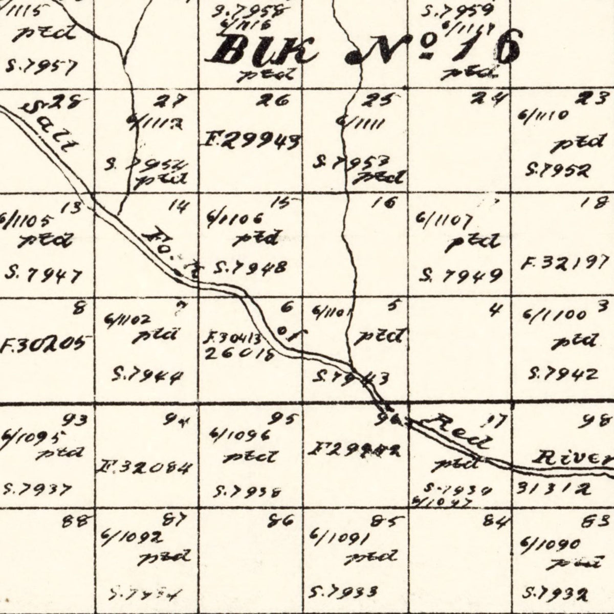 Restored historic details from the 1892 county map of Collingsworth County, Texas