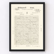 Collingsworth County Vintage Map 1892