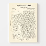 map of Dawson County