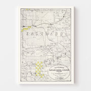 map of Eastland Coun