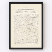Glasscock County Vintage Map 1890