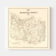 map of Harrison Coun