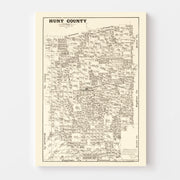 map of Hunt County