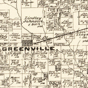 old Hunt County map
