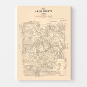 map of Jack County