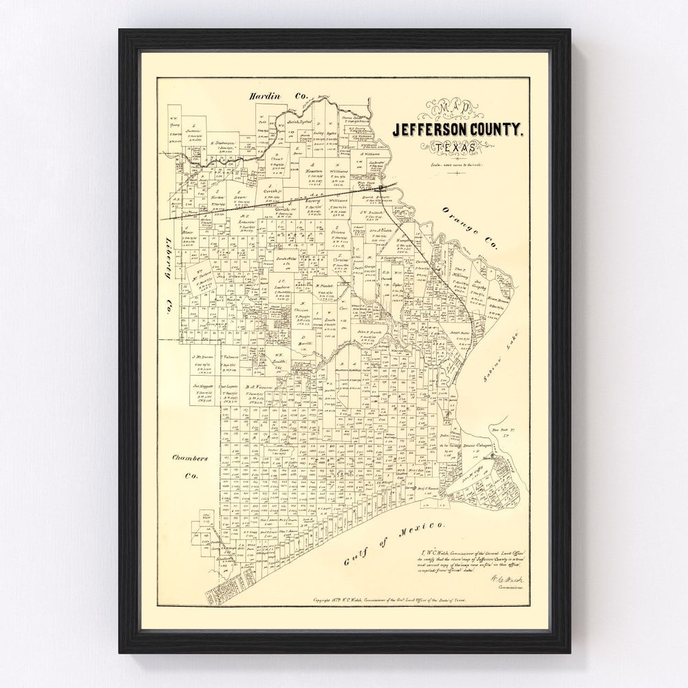 Jefferson County Vintage Map 1879