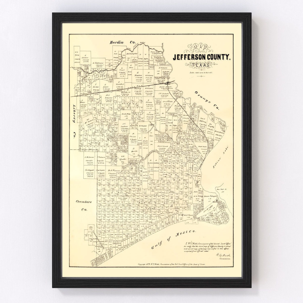 Jefferson County Vintage Map 1879