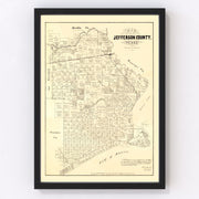 Jefferson County Vintage Map 1879
