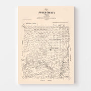 map of Jones County