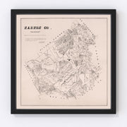 Karnes County Vintage Map 1880