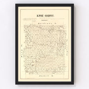 Knox County Vintage Map 1879