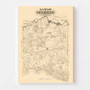 map of Lamar County