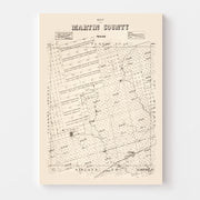 map of Martin County