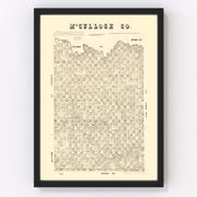 McCulloch County Vintage Map 1879