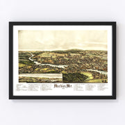 Machias Vintage Map 1896