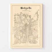 map of Medina County