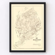 Milam County Vintage Map 1879