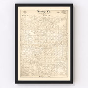 Motley County Vintage Map 1893