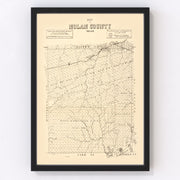 Nolan County Vintage Map 1890