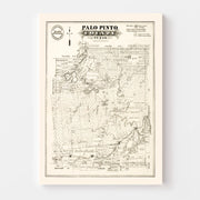 map of Palo Pinto Co