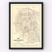 Polk County Vintage Map 1879