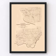 Presidio County Vintage Map 1891