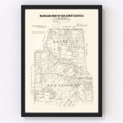 Rains County Vintage Map 1870